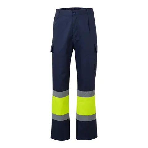 VL ARTEMIS. Δίχρωμο παντελόνι, από twill (190g/m²), από βαμβάκι (20%) και πολυεστέρα (80%) - m, μπλε - pa_μέγεθος: m, pa_χρώματα: μπλε