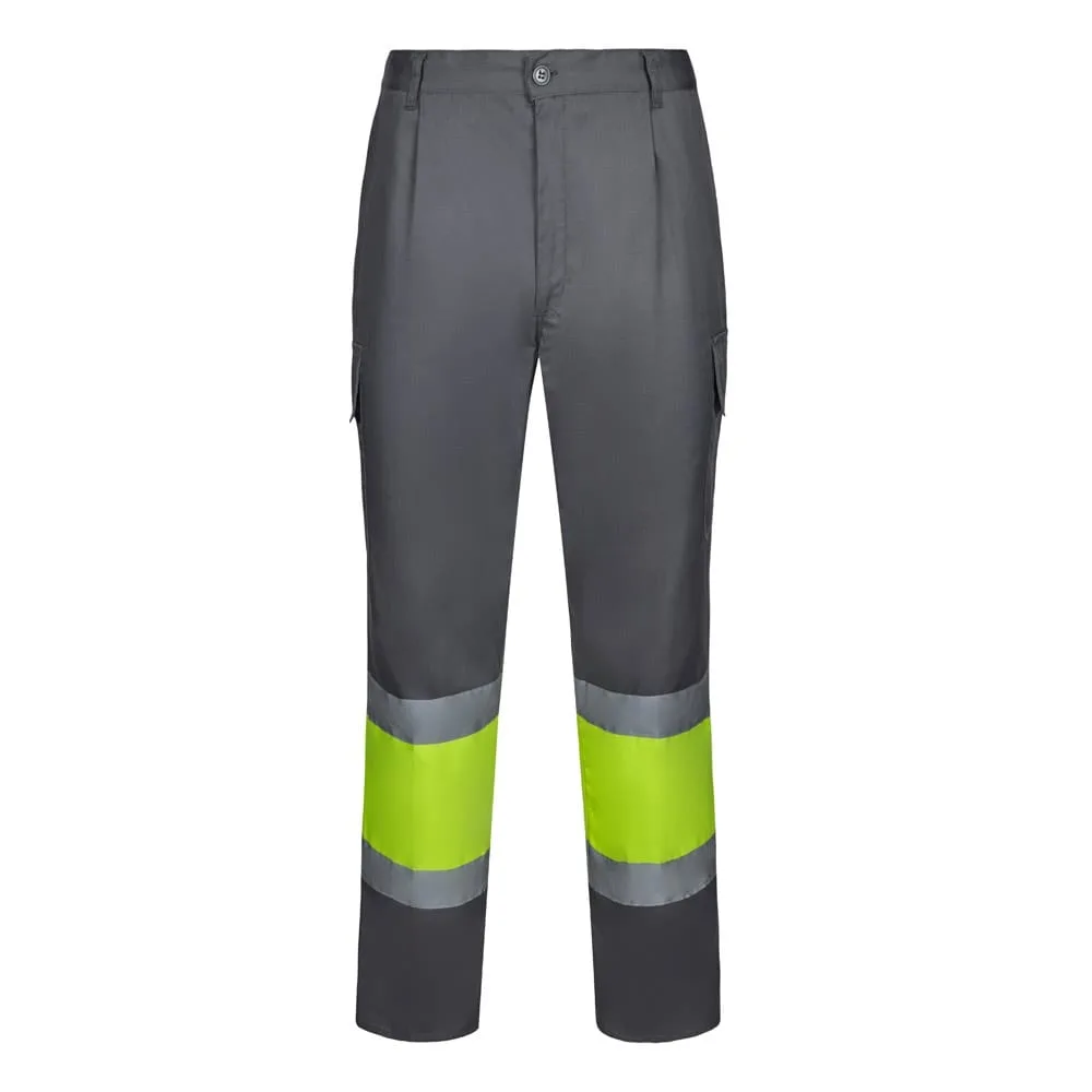 VL ARTEMIS. Δίχρωμο παντελόνι, από twill (190g/m²), από βαμβάκι (20%) και πολυεστέρα (80%) - s, γκρί - pa_μέγεθος: s, pa_χρώματα: γκρί