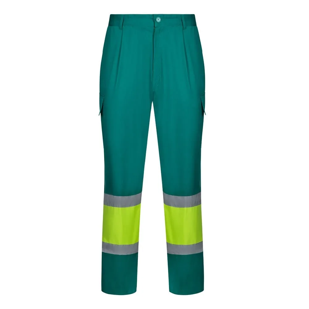 VL ARTEMIS. Δίχρωμο παντελόνι, από twill (190g/m²), από βαμβάκι (20%) και πολυεστέρα (80%) - s, πράσινο - pa_μέγεθος: s, pa_χρώματα: πράσινο
