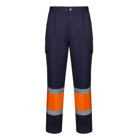 VL ARTEMIS. Δίχρωμο παντελόνι, από twill (190g/m²), από βαμβάκι (20%) και πολυεστέρα (80%) - 3xl, μπλε - pa_μέγεθος: 3xl, pa_χρώματα: μπλε