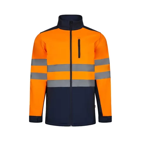 VL HESTIA. Δίχρωμη ζακέτα από soft shell (280g/m²), από πολυεστέρα (96%) και ελαστάνη (4%) - 3xl, μπλε - pa_μέγεθος: 3xl, pa_χρώματα: μπλε