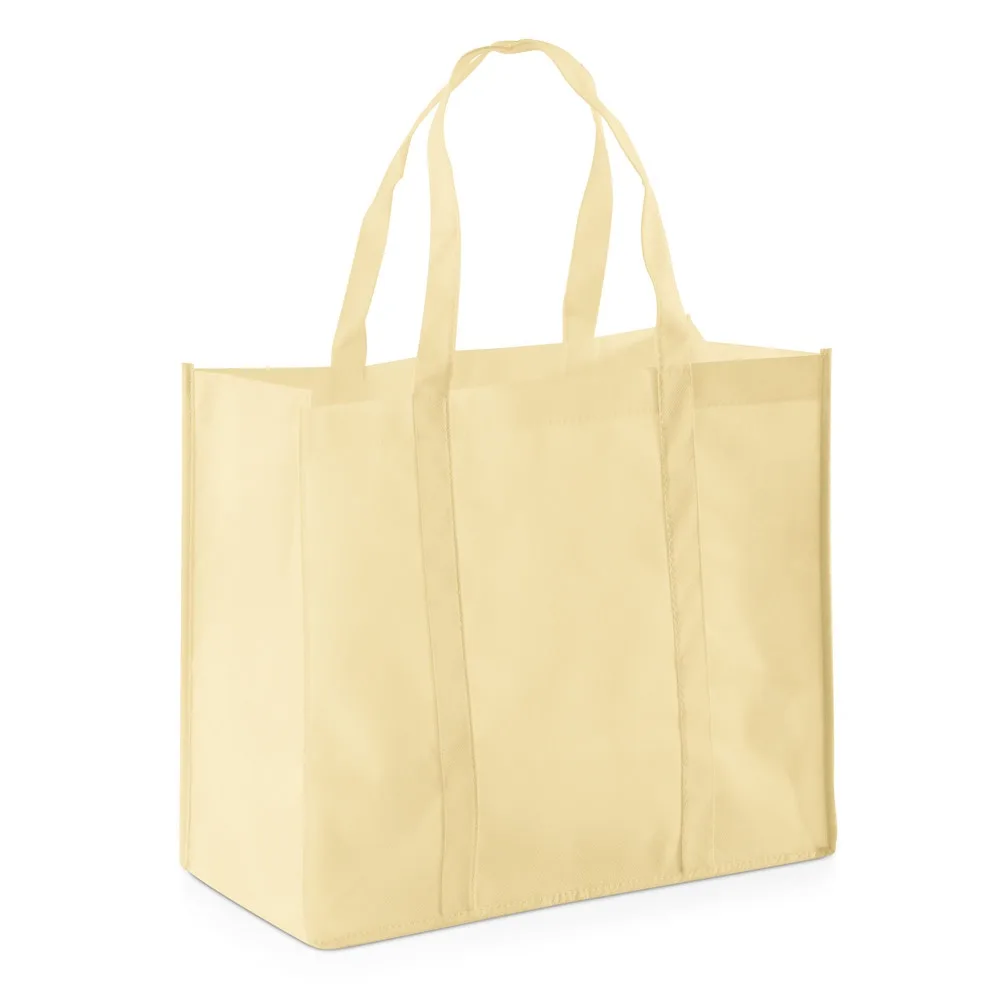 SHOPPER. Non-woven τσάντα (80 g/m²) - μπεζ - pa_χρώματα: μπεζ