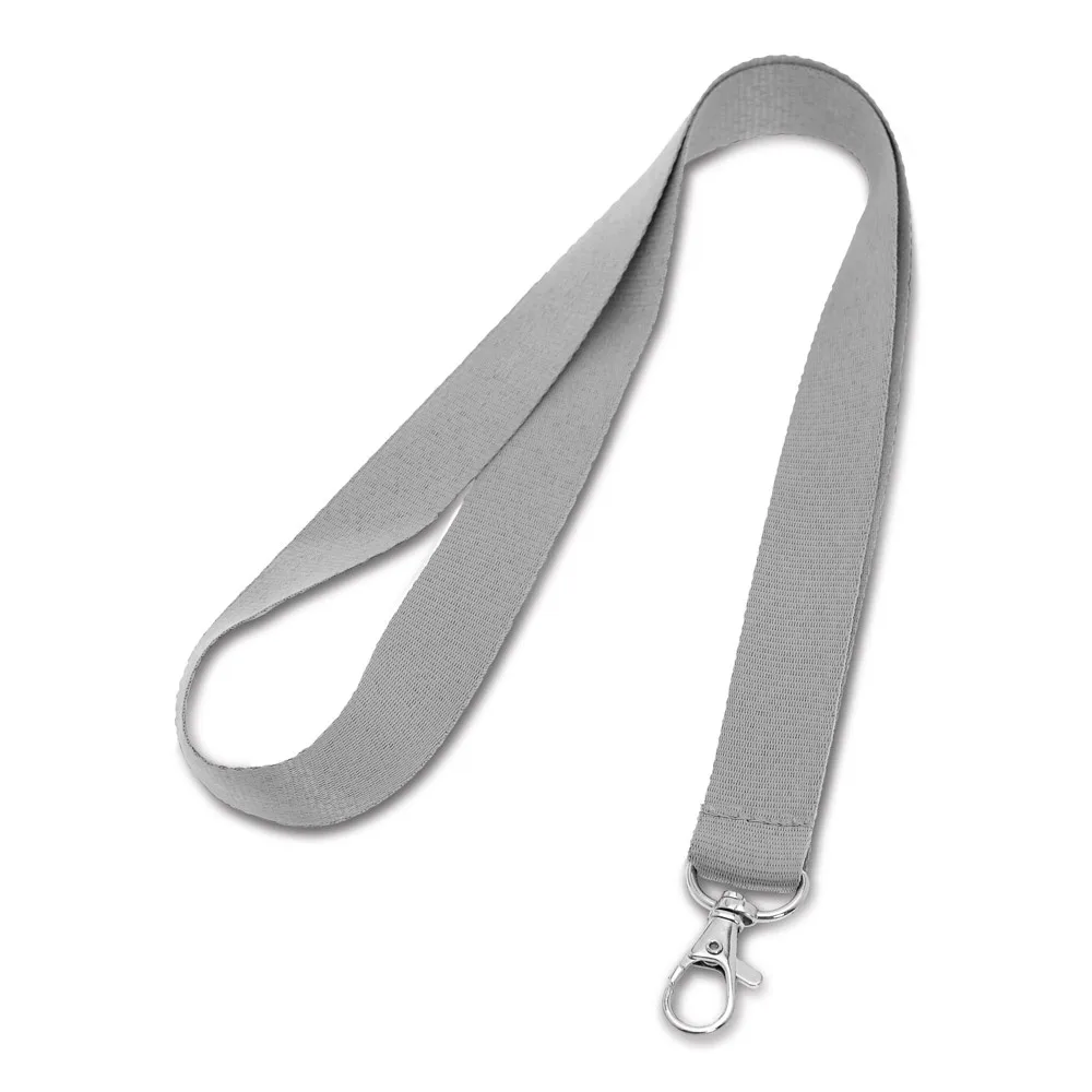 LARIAT. Lanyard από πολυεστέρα - ανοιχτό-γκρι - pa_χρώματα: ανοιχτό-γκρι
