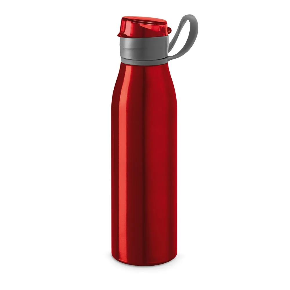 KORVER. Αθλητικό μπουκάλι αλουμινίου 650 mL - κόκκινο - pa_χρώματα: κόκκινο