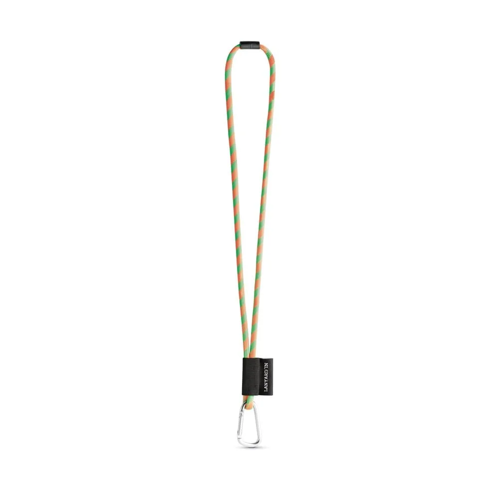 SET Lanyard TUBE Long (Ø 7 mm) με Καραμπίνερ Σχήματος D 55 mm και Κούμπωμα Ασφαλείας Ø 7 mm