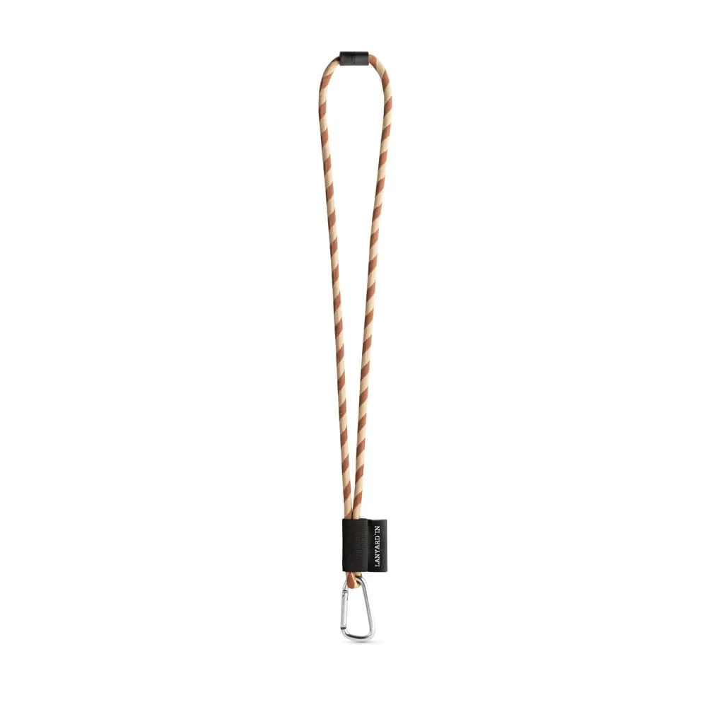 SET Lanyard TUBE Long (Ø 7 mm) με Καραμπίνερ Σχήματος D 55 mm και Κούμπωμα Ασφαλείας Ø 7 mm