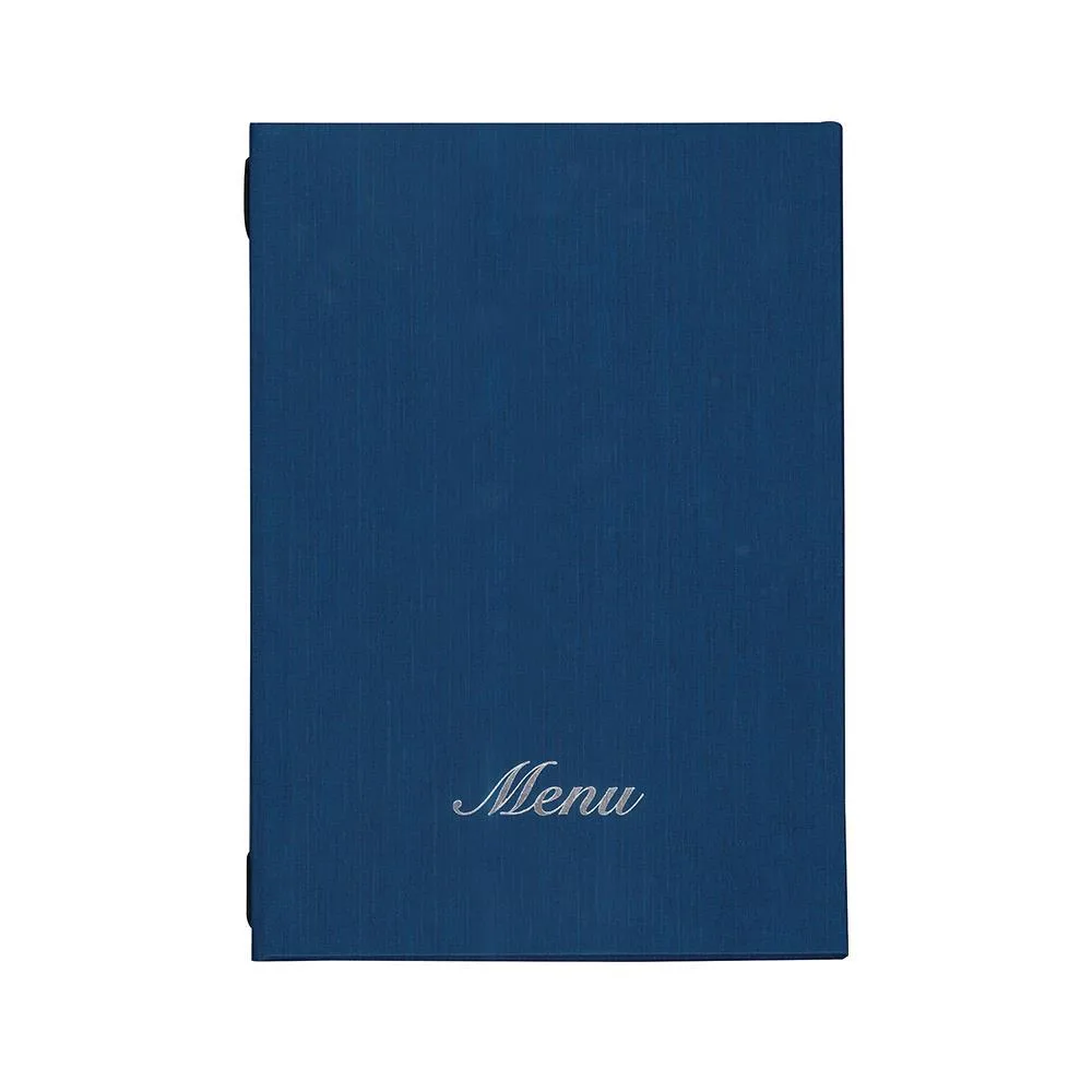 μενού εστιατορίου fabric μπλε με κρυφό λάστιχο 23x32εκ. Δυνατότητα εκτύπωσης - ΣΕΤ 10 ΤΕΜ