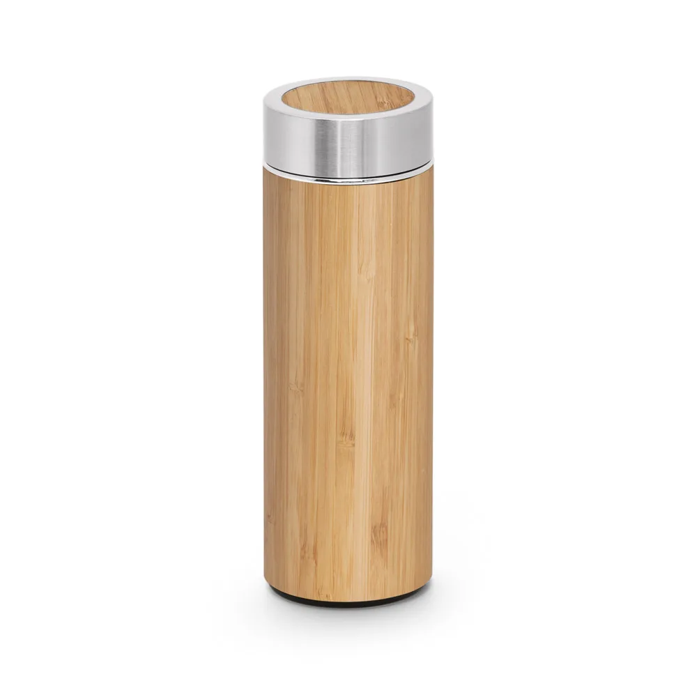 Θερμός Μπουκάλι Bamboo Ανακυκλωμένο Ατσάλι 430ml – Πακέτο 10 τεμαχίων