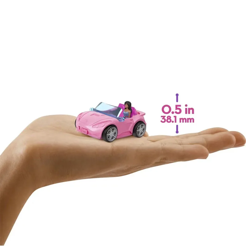 Barbie Mini Land Beach Mini Κούκλα και Όχημα Κάμπριο HYF38 / HYF42