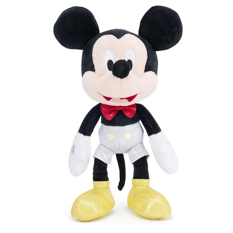 Mickey Mouse Sparkly Disney 100 Years Με Μεταλλιζέ Ρούχα "Mickey Mouse Club" Λούτρινο 27cm