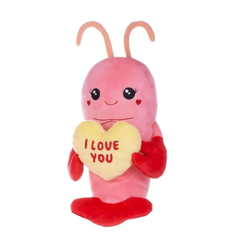 Αστακός Lobster με Καρδιά "I love you" Ροζ Κόκκινο Χρώμα Λούτρινο 23cm