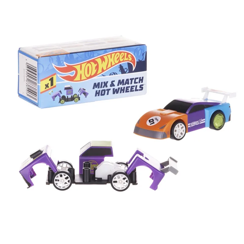 Αυτοκινητάκι Hot Wheels Συναρμολογούμενο Pullback Mix - Match (Τυχαία Επιλογή)