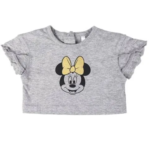 Βρεφικό Καλοκαιρινό Μπλουζάκι Minnie Mouse Γκρι Χρώμα