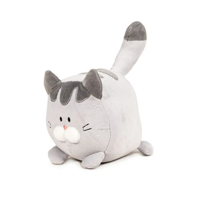 Γατάκι Ξαπλωτό Huggy Kitty Γκρι Χρώμα Λούτρινο 16cm