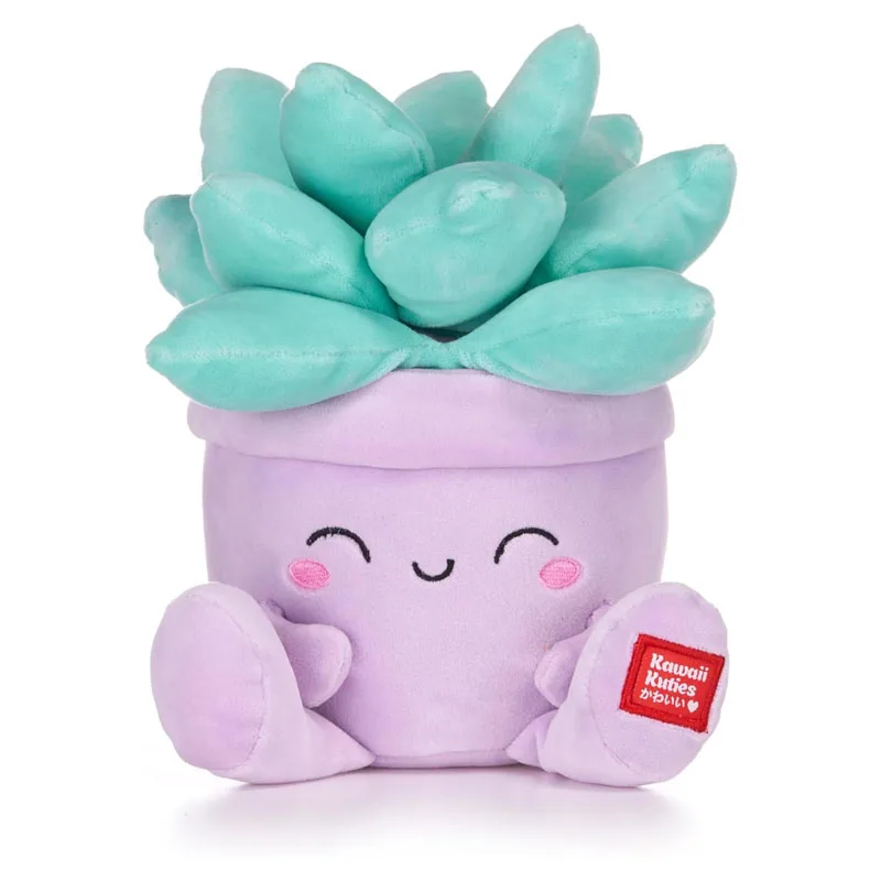 Γλάστρα Παχύφυτο Γαλάζιο με Μοβ Kawaii Kuties Λούτρινο 20cm