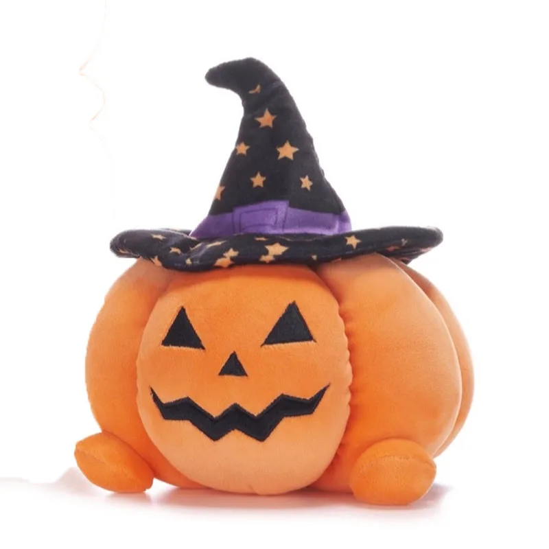 Κολοκύθα με Καπέλο Μάγου Halloween Λούτρινο 23cm