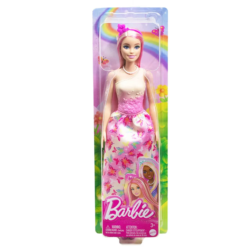 Παιδική Κούκλα Barbie Πριγκίπισσα με Ροζ Ανταύγιες