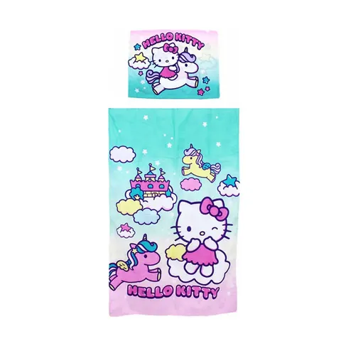 Παιδική Παπλωματοθήκη και Μαξιλαροθήκη Hello Kitty 140x90cm
