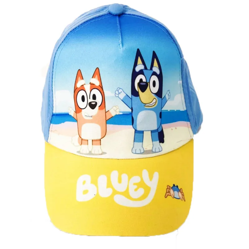 Παιδικό Καπέλο Bluey - Bingo Στη Παραλία Κίτρινο Γαλάζιο Χρώμα