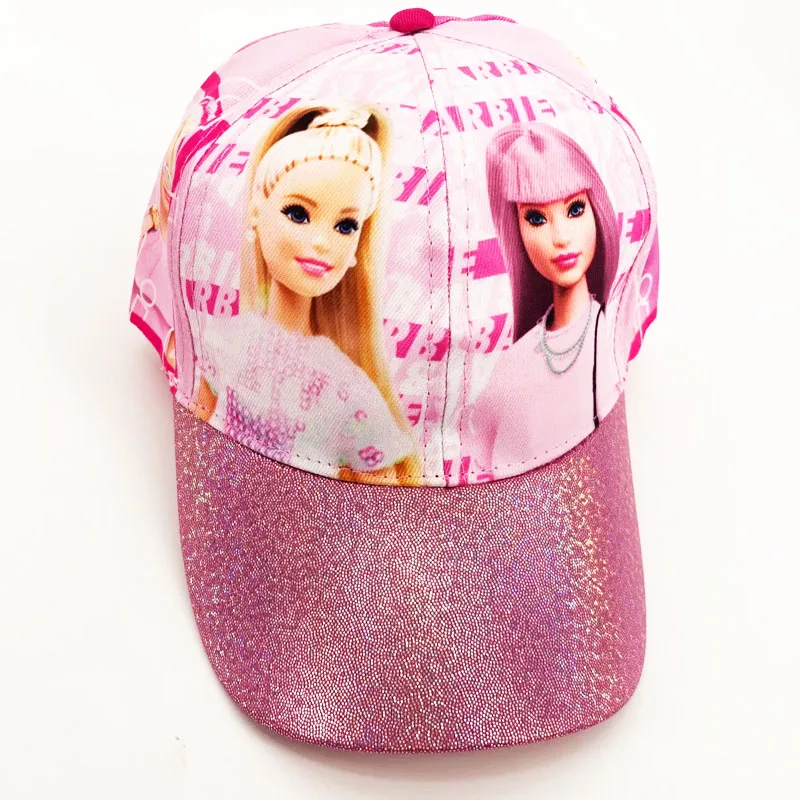Παιδικό Καπέλο Jockey Barbie Με Glitter Γείσο Ροζ Χρώμα