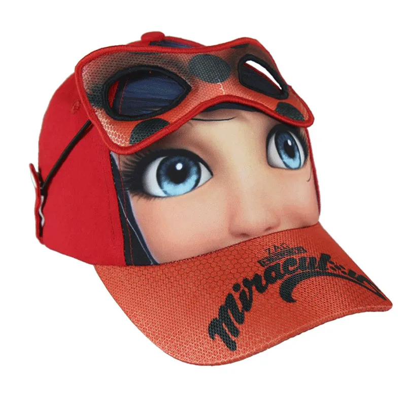 Παιδικό Καπέλο Ladybug Με Μάσκα "Miraculous" Κόκκινο Χρώμα Disney