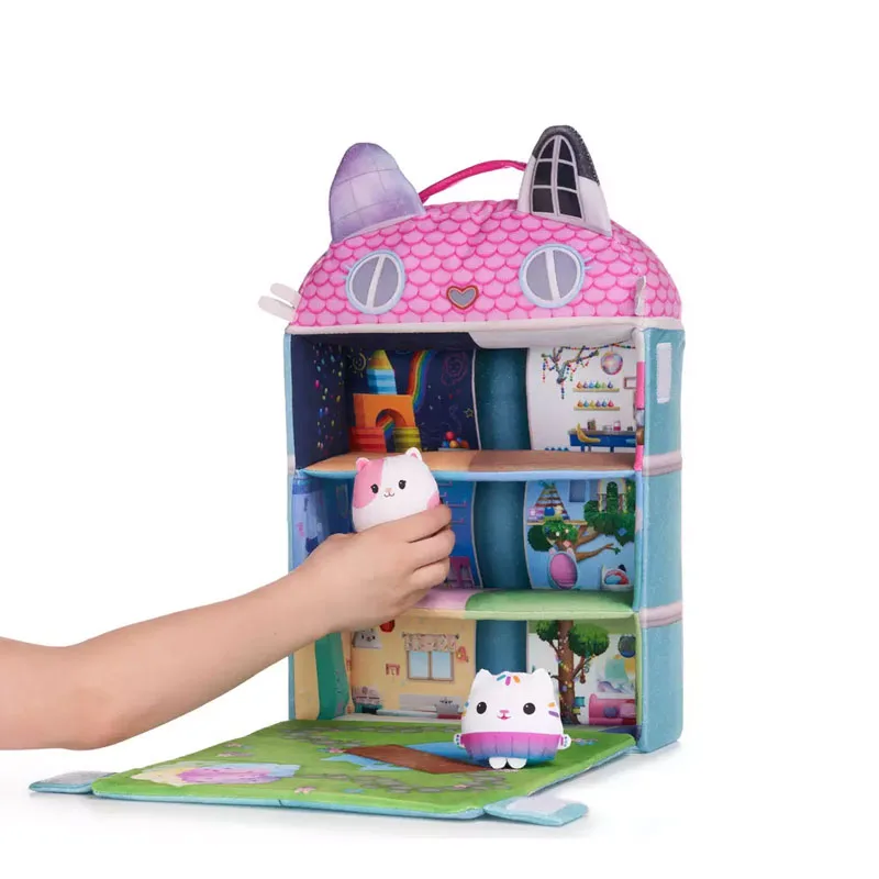 Παιχνίδι Πάνινο Κουκλόσπιτο Gabbys Dollhouse με 2 Φιγούρες 35x26x10cm