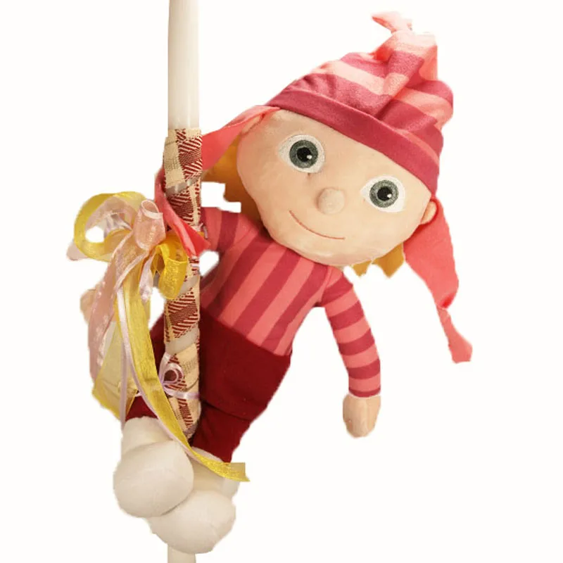 Πασχαλινή Λαμπάδα Edith "Minions" Λούτρινο 38cm
