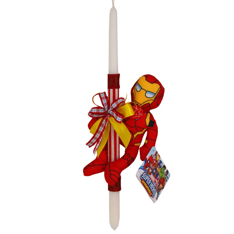 Πασχαλινή Λαμπάδα Iron Man Marvel Με Ήχο Λούτρινο 20cm