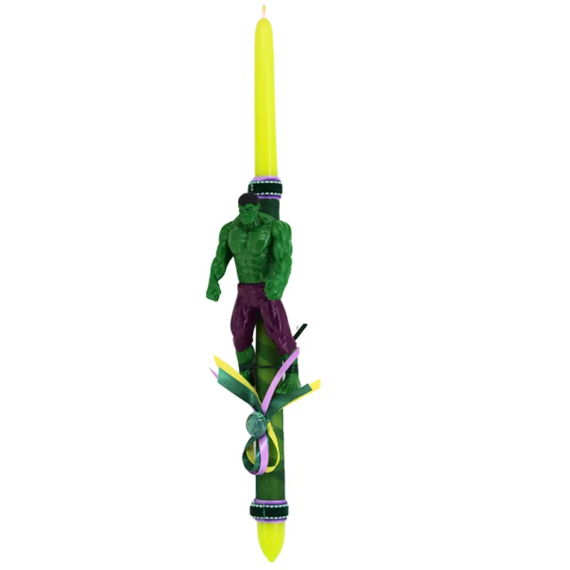 Πασχαλινή Λαμπάδα Με Φιγούρα Hulk Marvel 11cm