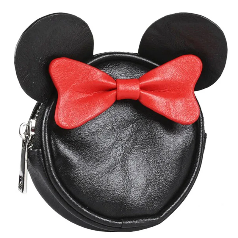 Πορτοφόλι Στρογγυλό Minnie Mouse Μαύρο Χρώμα Disney