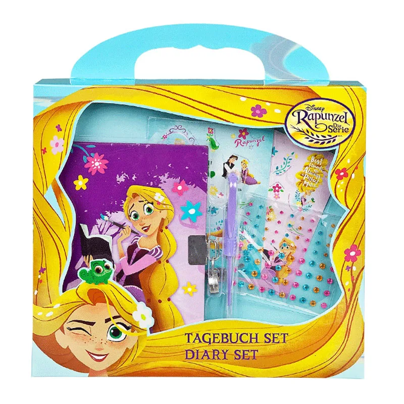 Σετ Ημερολόγιο Στυλό Αυτοκόλλητα Rapunzel Disney