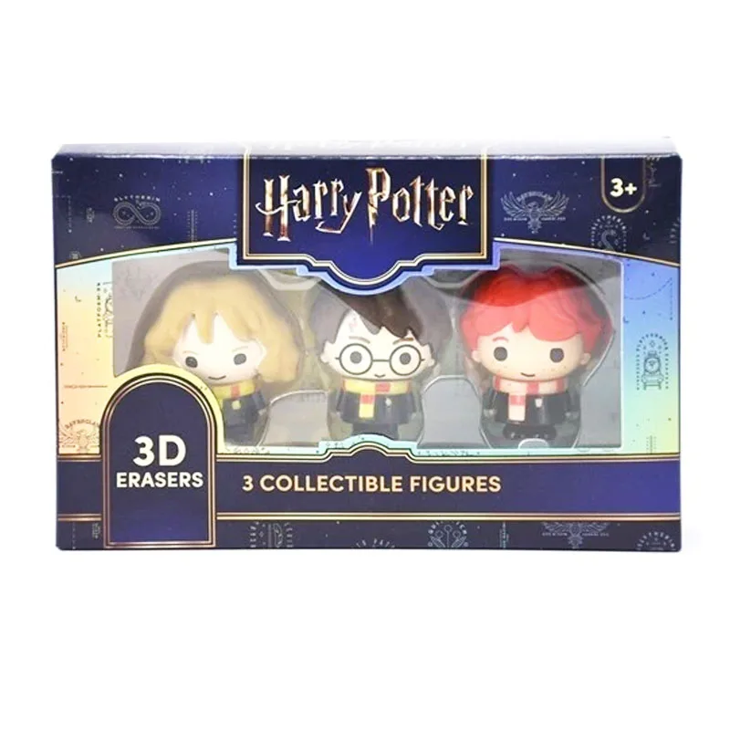 Σετ Μινιατούρες Harry Potter 3D Erasers 3 Φιγούρες 11x17cm