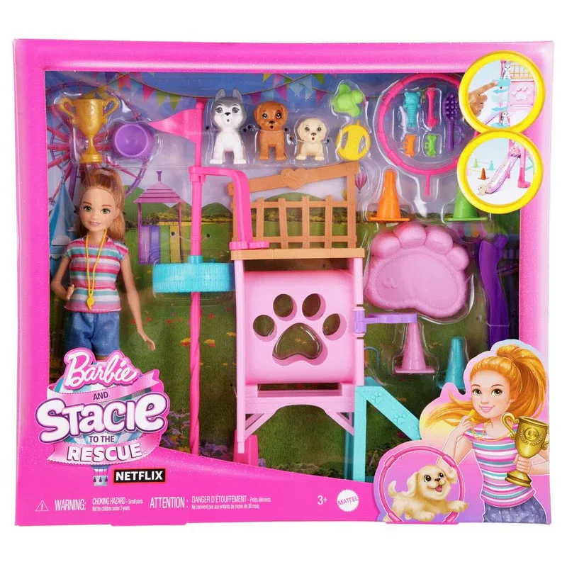​Barbie Stacie Στη Διάσωση-Εκπαίδευση Κουταβιών Mattel HRM10