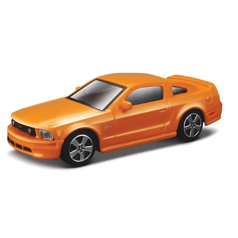 ​Μινιατούρα Αυτοκίνητο Ford Mustang Gt 2006 Πορτοκαλί Χρώμα Burago Street Fire 1:43