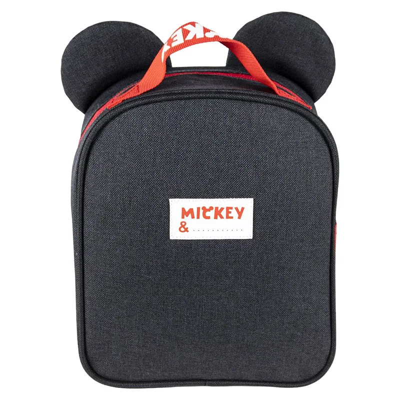 ​Τσαντάκι Φαγητού Mickey Mouse Κόκκινο Μαύρο Χρώμα