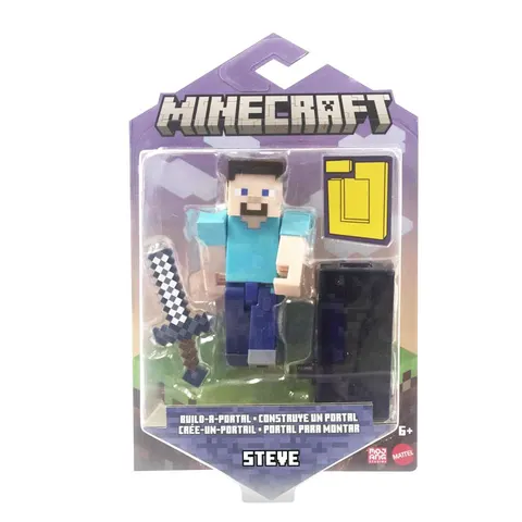 Φιγούρα Minecraft Steve Build-A-Portal 7cm