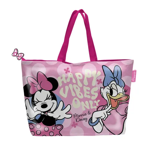 Παιδική Τσάντα Θαλάσσης Minnie Mouse - Daisy Ροζ Χρώμα 48x32cm