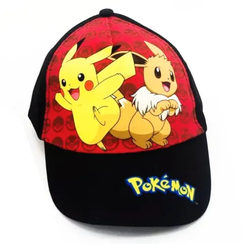Παιδικό Καπέλο Jockey Pokémon Μαύρο Κόκκινο Χρώμα