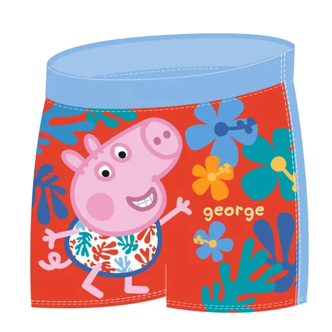 Παιδικό Μαγιό Μποξεράκι George ¨Πέππα το Γουρουνάκι¨ Κόκκινο Χρώμα