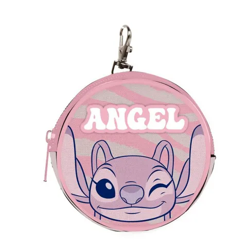 Παιδικό Πορτοφόλι Στρογγυλό Angel "Stitch" Ροζ Χρώμα Disney