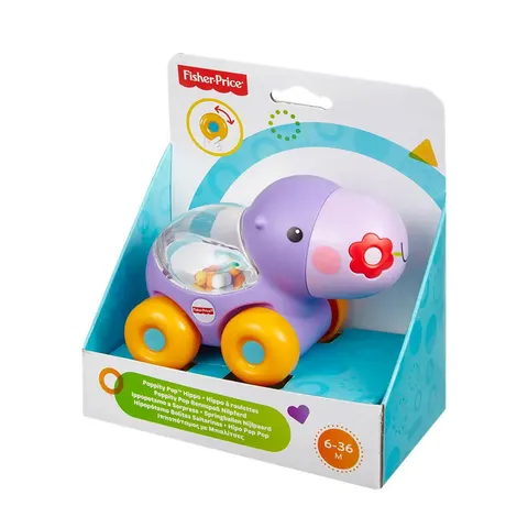 Fisher Price Ιπποπόταμος Μοβ  Οχηματάκι Ζωάκι BGX30/BGX29
