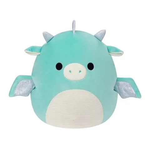 Miles Light Teal Dragon η Γαλάζιος Δράκος Squishmallow Λούτρινο 42cm