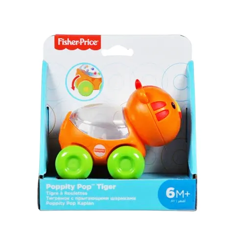 Fisher Price Τιγράκι Πορτοκαλί Οχηματάκι Ζωάκι CMV97/BGX29