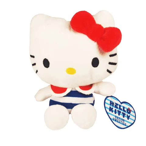 Hello Kitty Με Κόκκινο Ναυτικό Γιακά Λούτρινο 15cm