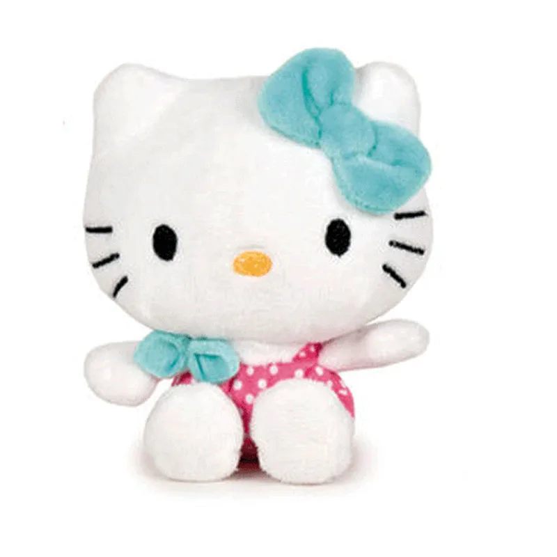 Hello Kitty Με Πράσινο Φουλάρι Λούτρινο 15cm