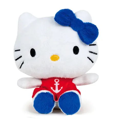 Hello Kitty Ντυμένη Ναυτάκι Με Κόκκινο Φόρεμα Λούτρινο 15cm