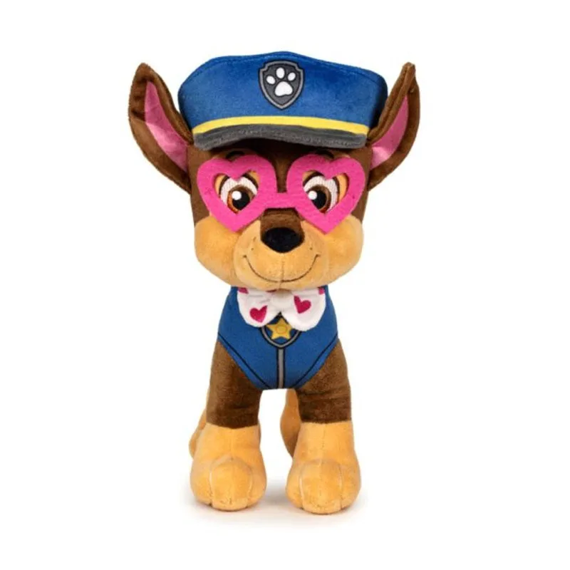 Chase Αστυνομικός με Γυαλιά Καρδίες Paw Patrol Λούτρινο 27cm