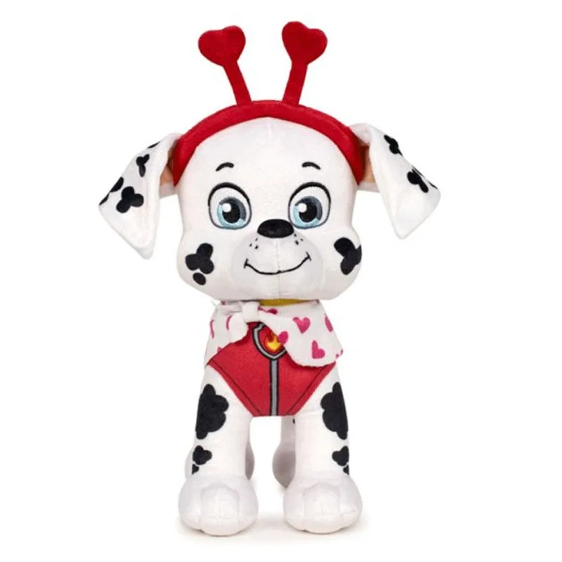 Marshall Πυροσβέστης με Φουλάρι Καρδίες Paw Patrol Λούτρινο 27cm