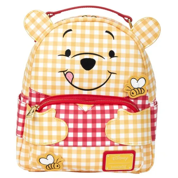 Τσάντα Πλάτης  Loungefly – Disney Winnie the Pooh Gingham Cosplay Mini Backpack WDBK2202