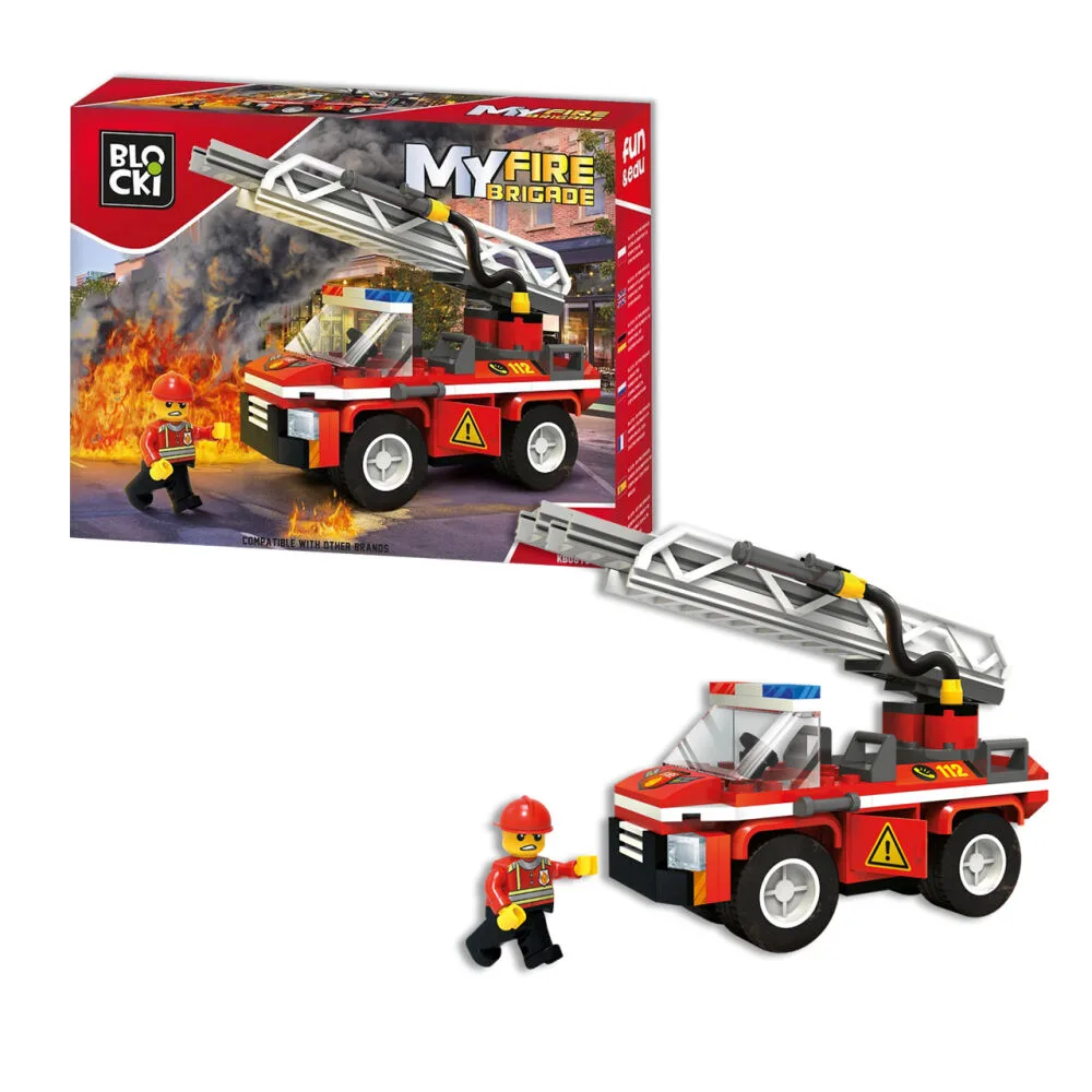 Tουβλάκια Blocki MyFireBrigade Πυροσβεστικό Όχημα 109τεμ. για 6+ KB0818